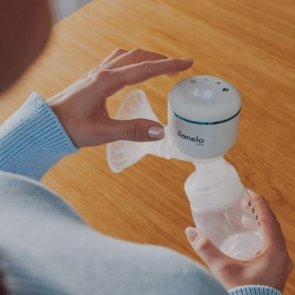 Lionelo - Extractor de leche materna eléctrico recargable FIDI PLUS 5V 1200 mAh 180 ml