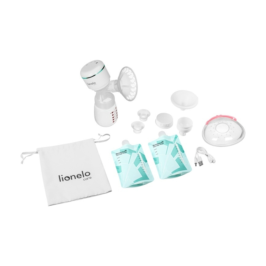 Lionelo - Extractor de leche materna eléctrico recargable FIDI PLUS 5V 1200 mAh 180 ml