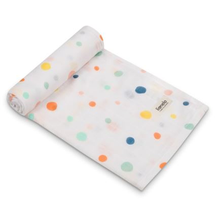 Lionelo - Juego de 3 muselinas de bambú BAMBOO SET 70x70 cm Dot