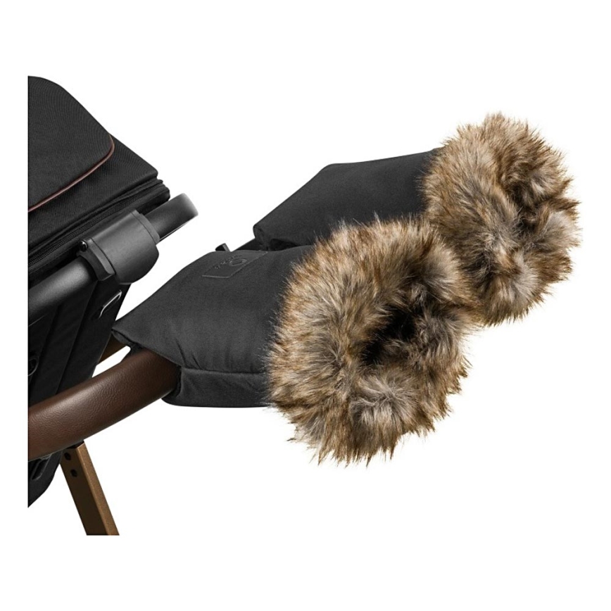 Lionelo - Manoplas para cochecito HANDMUFF Negro
