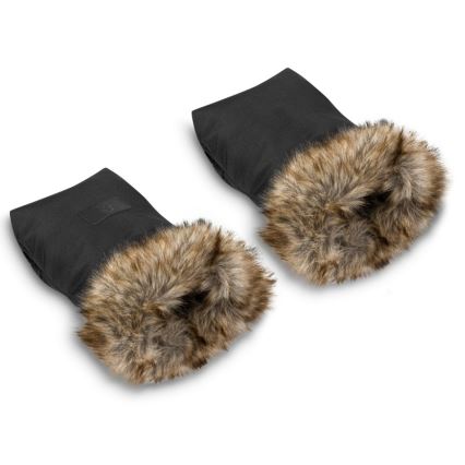 Lionelo - Manoplas para cochecito HANDMUFF Negro