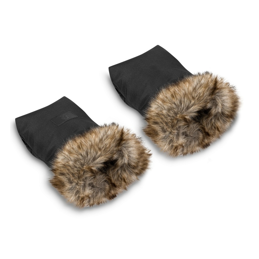 Lionelo - Manoplas para cochecito HANDMUFF Negro