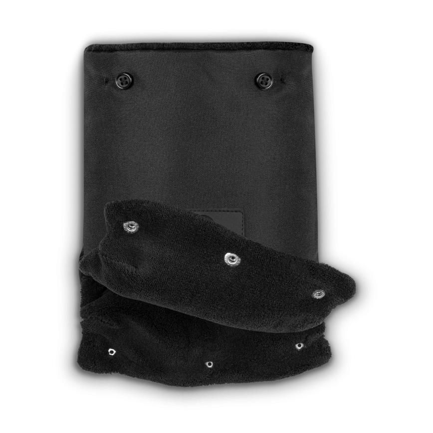 Lionelo - Manoplas para cochecito HANDMUFF Negro