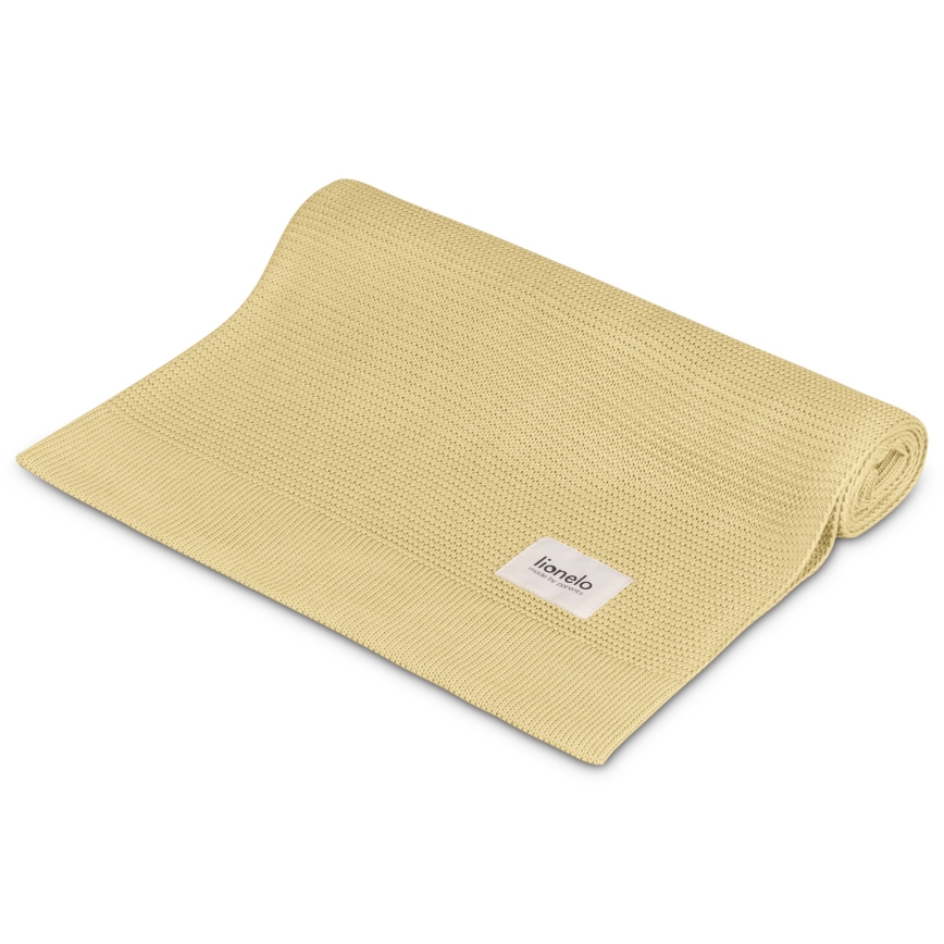 Lionelo - Manta de bambú BAMBOO BLANKET 75x100 cm Amarillo Limón