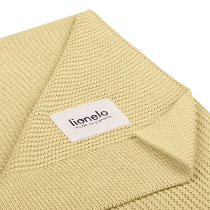 Lionelo - Manta de bambú BAMBOO BLANKET 75x100 cm Amarillo Limón