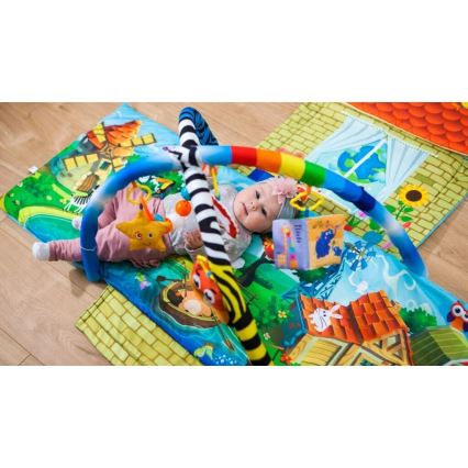 Lionelo - Manta de juego para niños con casa AGNES PLUS