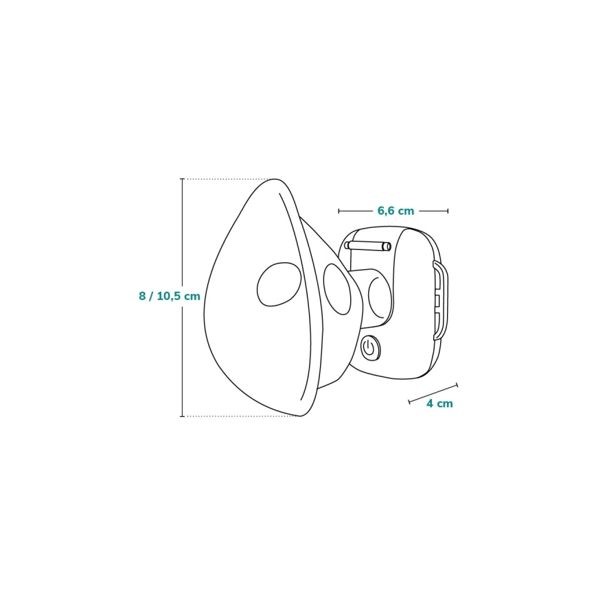 Lionelo - Mascarilla inhaladora infantil recargable NEBI AIR 5V