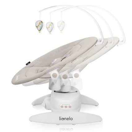 Lionelo - Mecedora infantil con melodía IRIS 4xAA Beige arena