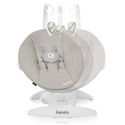 Lionelo - Mecedora infantil con melodía IRIS 4xAA Beige arena