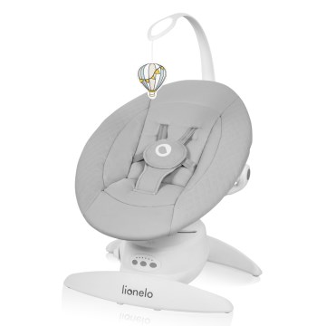 Lionelo - Mecedora infantil con melodía IRIS Grey Concrete