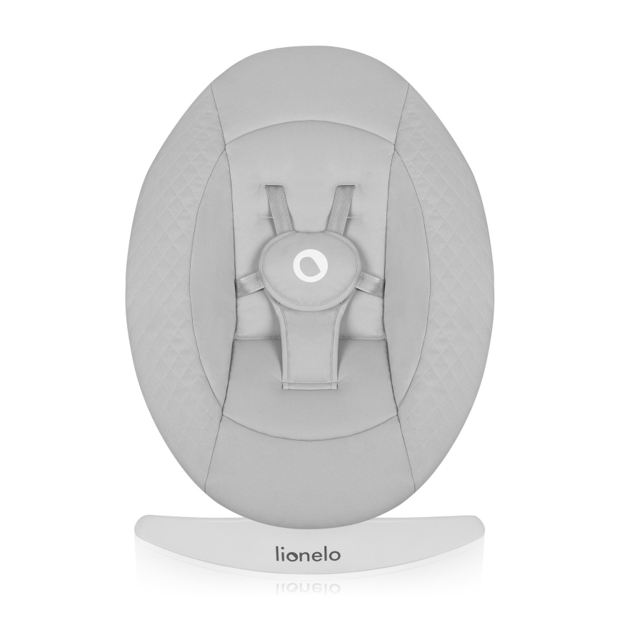 Lionelo - Mecedora infantil con melodía IRIS Grey Concrete
