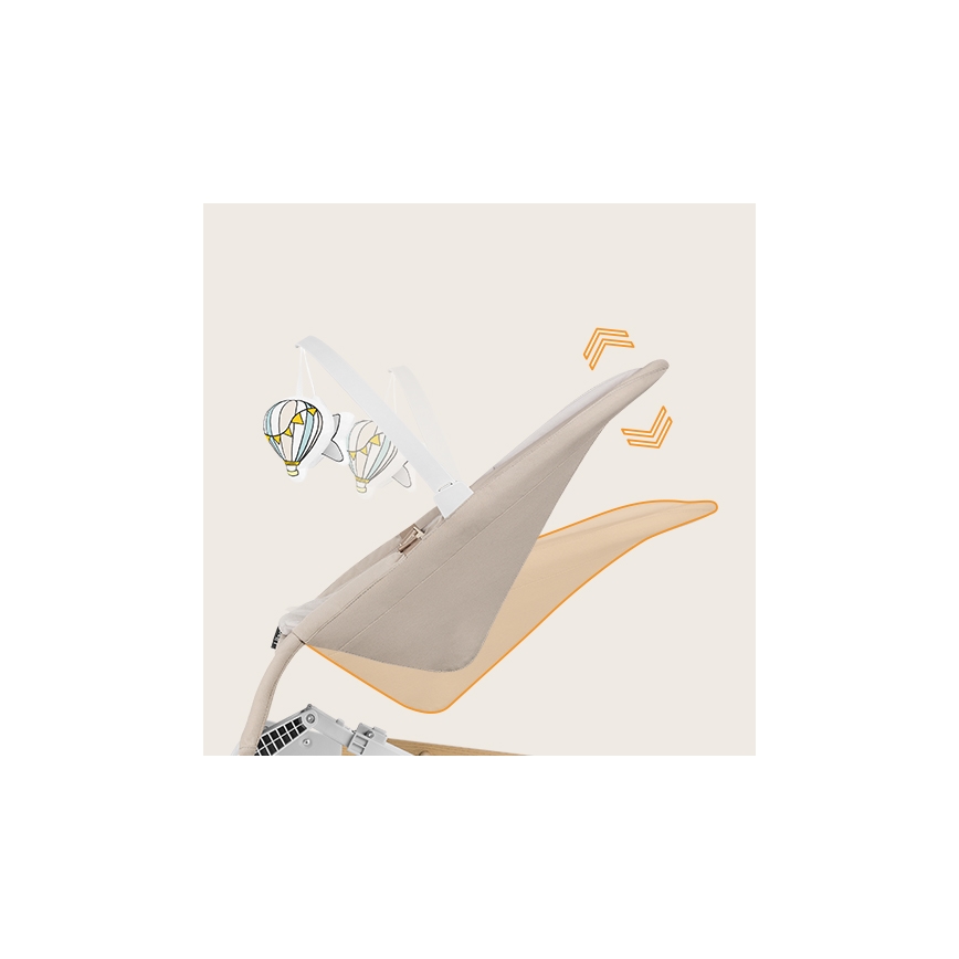 Lionelo - Mecedora infantil LILAC beige