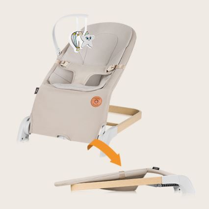 Lionelo - Mecedora infantil LILAC beige