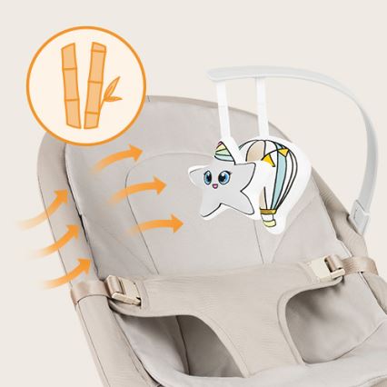 Lionelo - Mecedora infantil LILAC beige