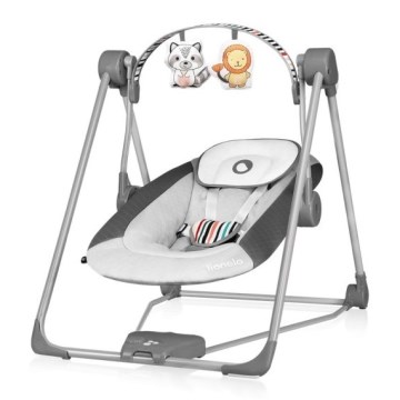 Lionelo - Mecedora infantil OTTO 4xLR14 Gris Cozy