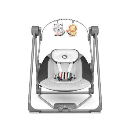 Lionelo - Mecedora infantil OTTO 4xLR14 Gris Cozy