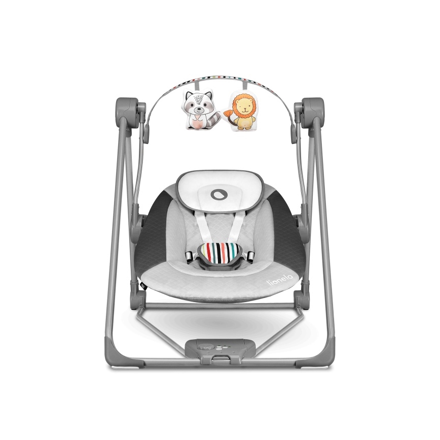 Lionelo - Mecedora infantil OTTO 4xLR14 Gris Cozy