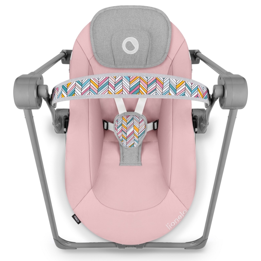 Lionelo - Mecedora infantil OTTO 4xLR14 Pink Baby