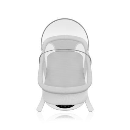 Lionelo - Mecedora para bebé con melodía 2 en 1 BELLA 4xAA Gris Hormigón + control remoto