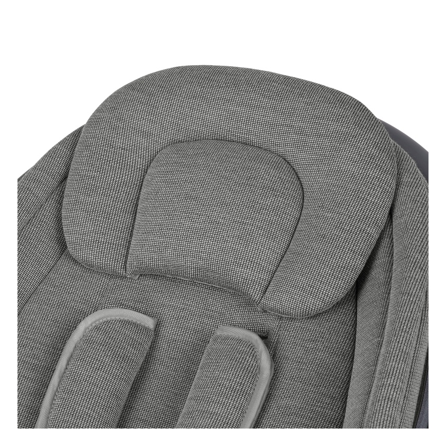 Lionelo - Mecedora para bebé con melodía BLOSSOM Grey Concrete + control remoto