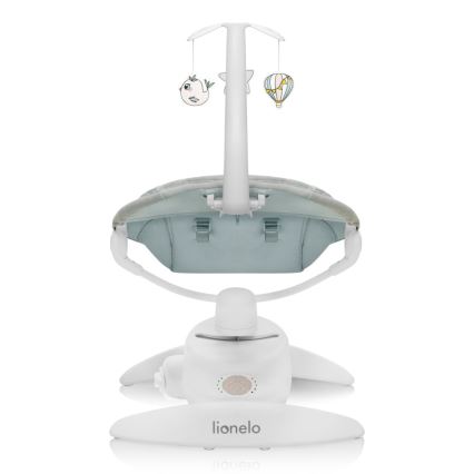 Lionelo - Mecedora para bebé con melodía MELL Beige Sand 4xAA + control remoto