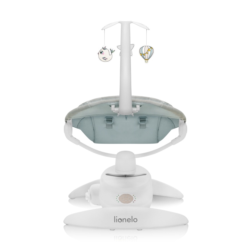 Lionelo - Mecedora para bebé con melodía MELL Beige Sand 4xAA + control remoto