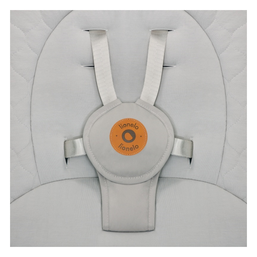 Lionelo - Mecedora para bebé con melodía MELL Beige Sand 4xAA + control remoto