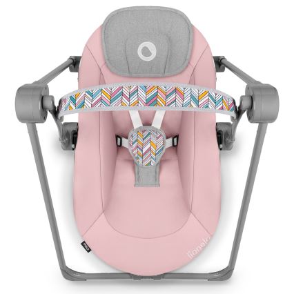 Lionelo - Mecedora para bebé OTTO 4xLR14 Pink Baby