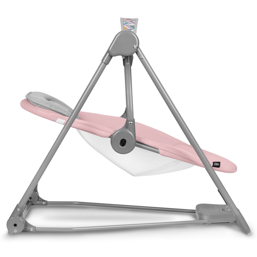 Lionelo - Mecedora para bebé OTTO 4xLR14 Pink Baby