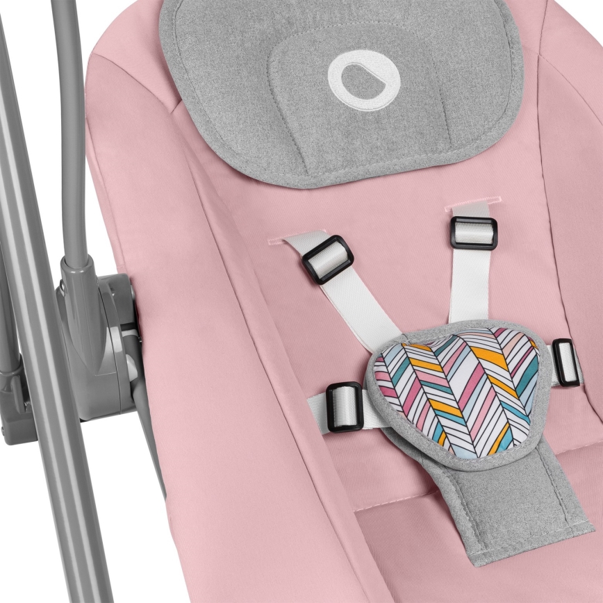 Lionelo - Mecedora para bebé OTTO 4xLR14 Pink Baby