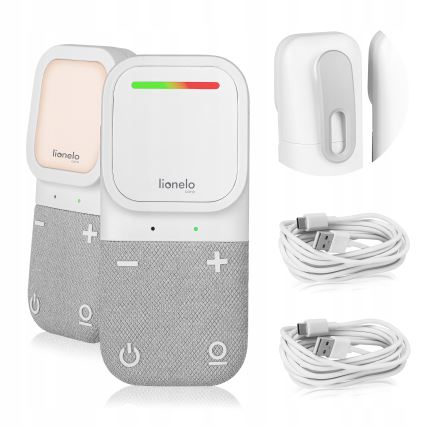 Lionelo - Monitor de audio inalámbrico recargable para bebés BABYLINE 2.2 5V