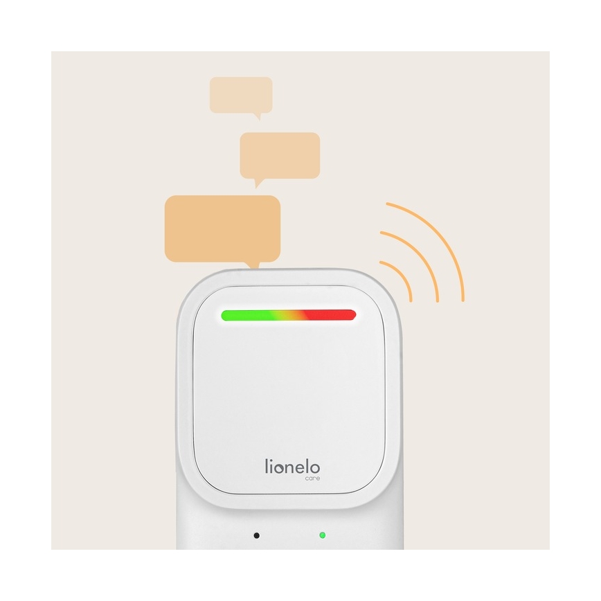 Lionelo - Monitor de audio inalámbrico recargable para bebés BABYLINE 2.2 5V