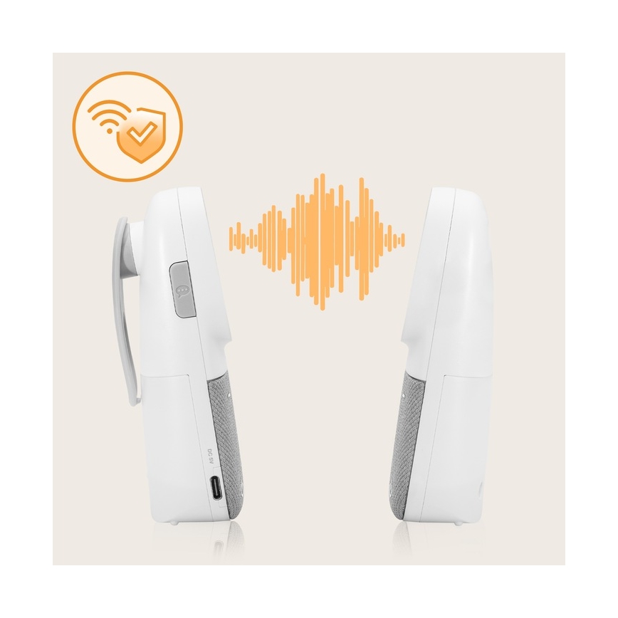 Lionelo - Monitor de audio inalámbrico y recargable para bebés BABYLINE 2.3 5V