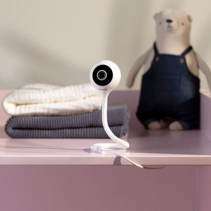 Lionelo - Monitor inteligente para bebés BABYLINE SMART Wi-Fi Blanco