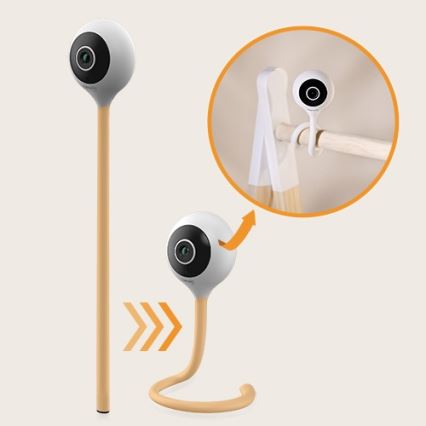 Lionelo - Monitor inteligente para bebés BABYLINE SMART Wi-Fi Blanco