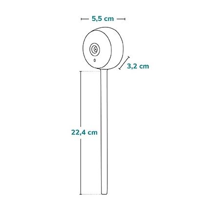 Lionelo - Monitor inteligente para bebés BABYLINE SMART Wi-Fi Blanco