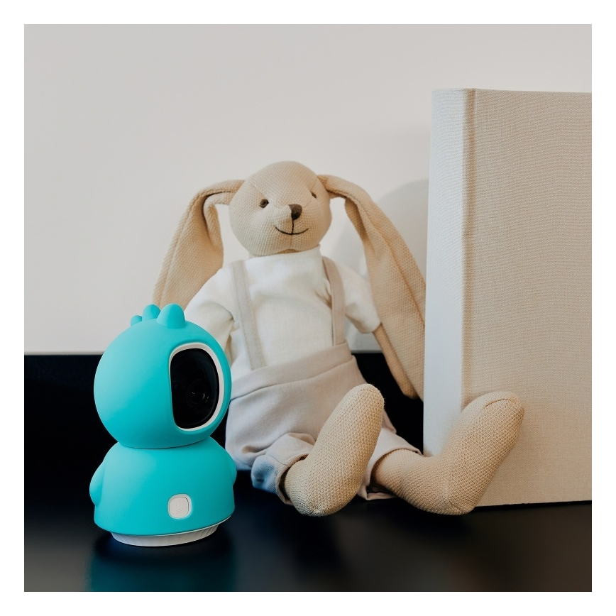 Lionelo - Monitor inteligente para bebés BABYLINE VIEW Wi-Fi 5V Blanco