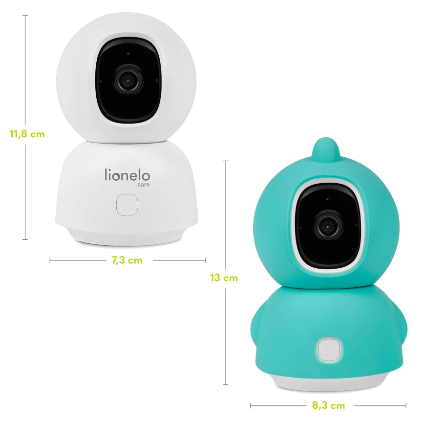 Lionelo - Monitor inteligente para bebés BABYLINE VIEW Wi-Fi 5V Blanco