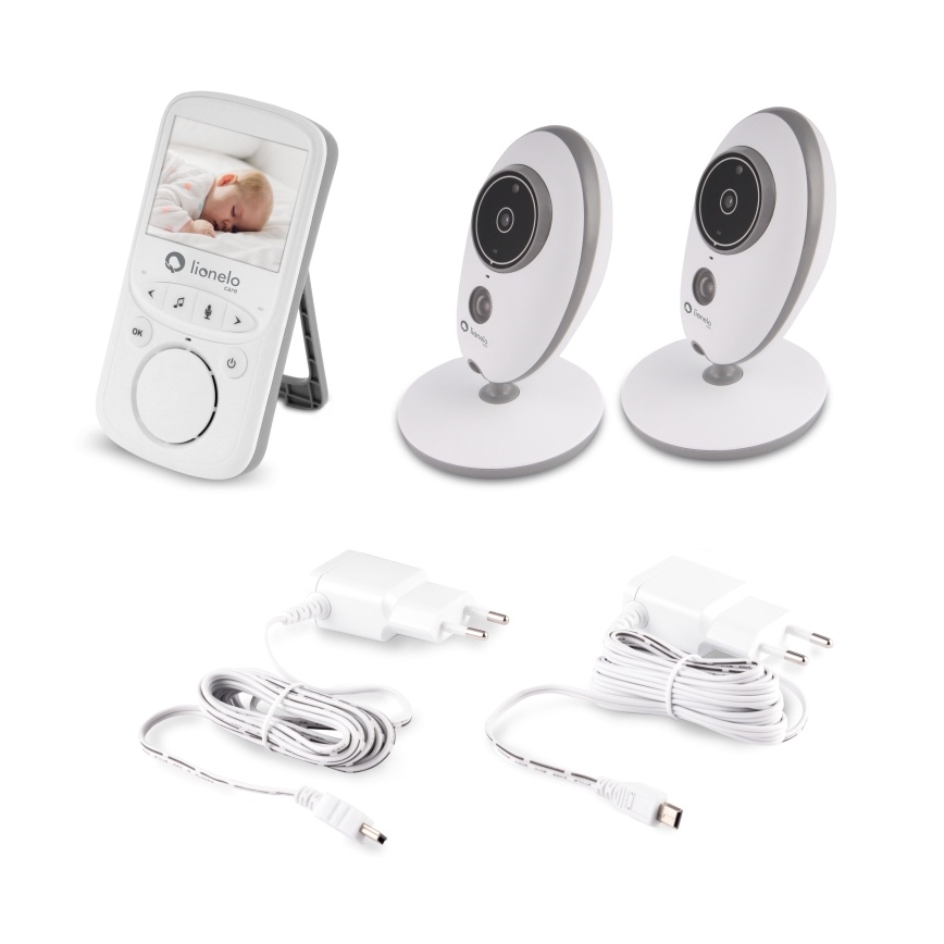 Lionelo - Monitor para bebé BABYLINE 5.1 230V 1000 mAh