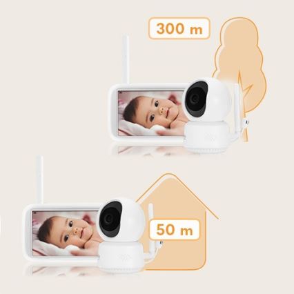 Lionelo - Monitor para bebés BABYLINE 9.1 5V 3600 mAh