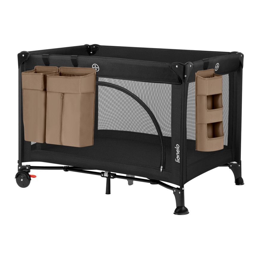 Lionelo - Organizador 3 en 1 para cuna SIDEPOCKET Beige