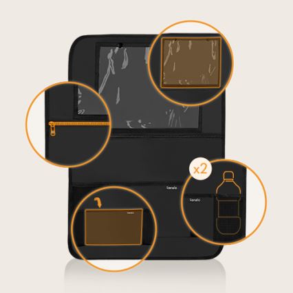Lionelo - Organizador de coche SEAT ORGANIZER Negro