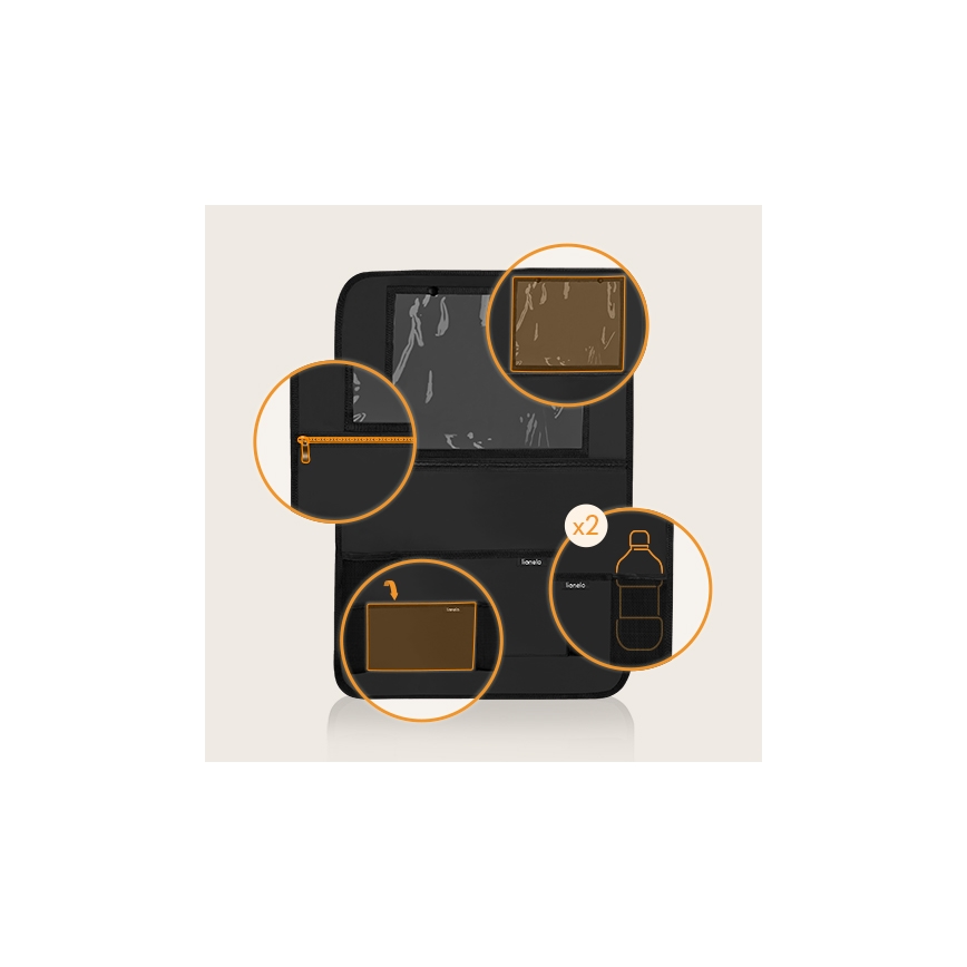 Lionelo - Organizador de coche SEAT ORGANIZER Negro