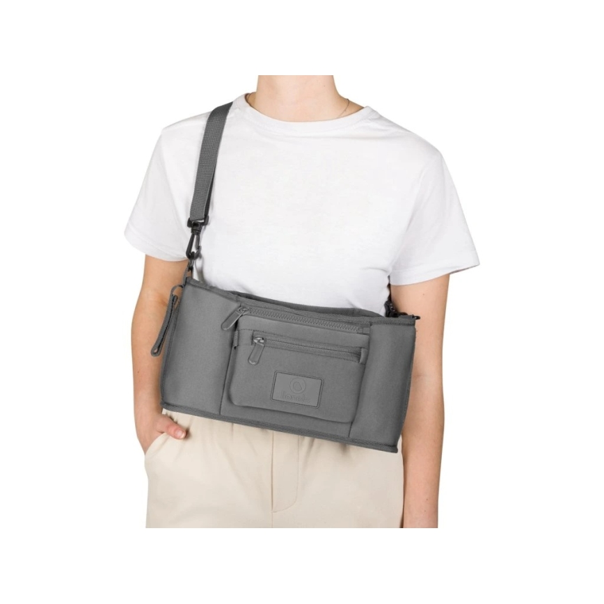 Lionelo - Organizador para carrito LITTLE CUBE Gris Piedra