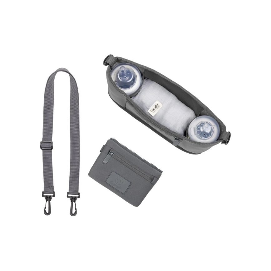 Lionelo - Organizador para carrito LITTLE CUBE Gris Piedra