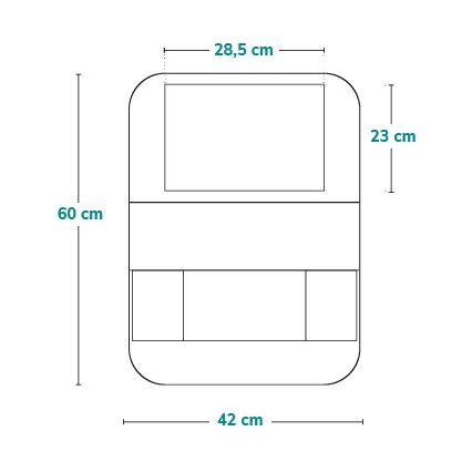 Lionelo - Organizador para coche SEAT ORGANIZER Gris