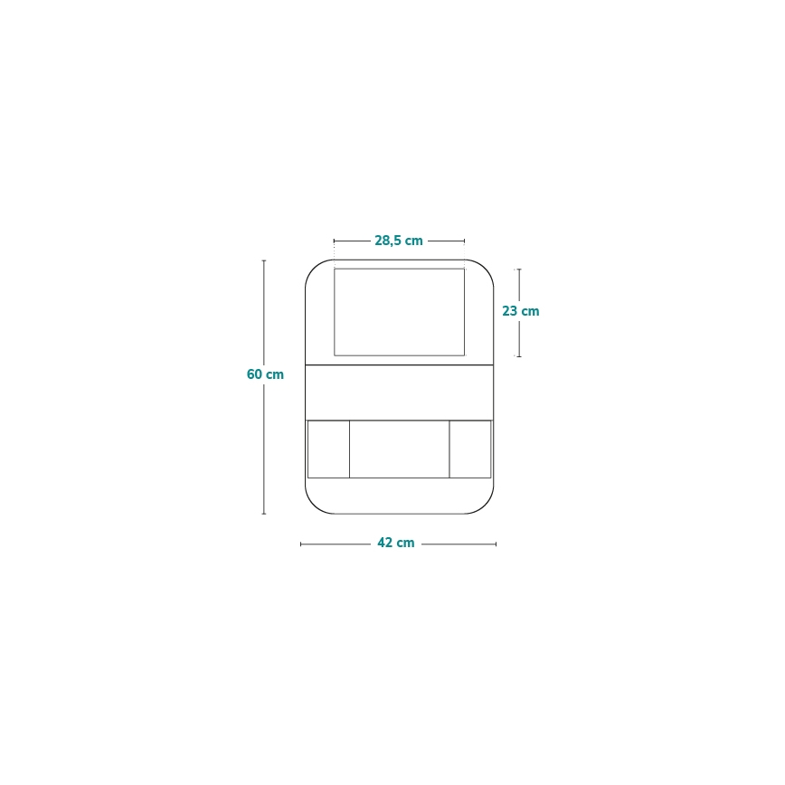 Lionelo - Organizador para coche SEAT ORGANIZER Gris