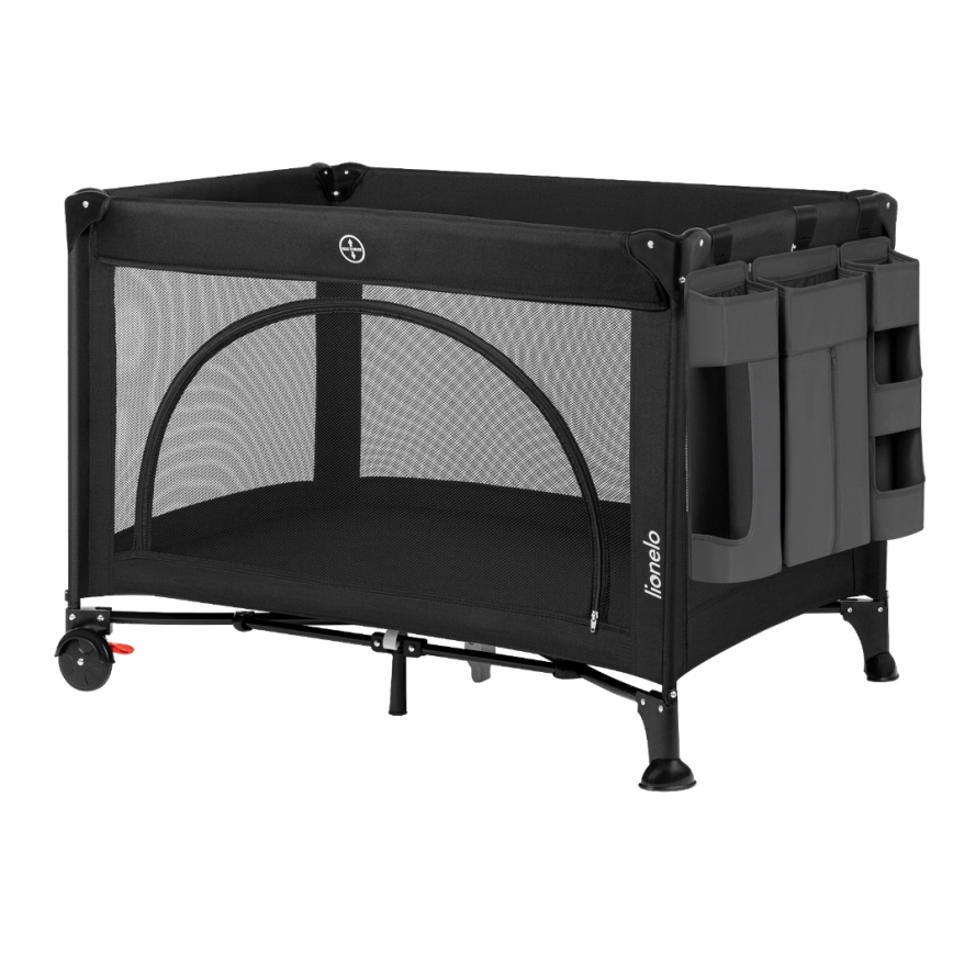 Lionelo - Organizador para cuna 3 en 1 SIDEPOCKET Gris