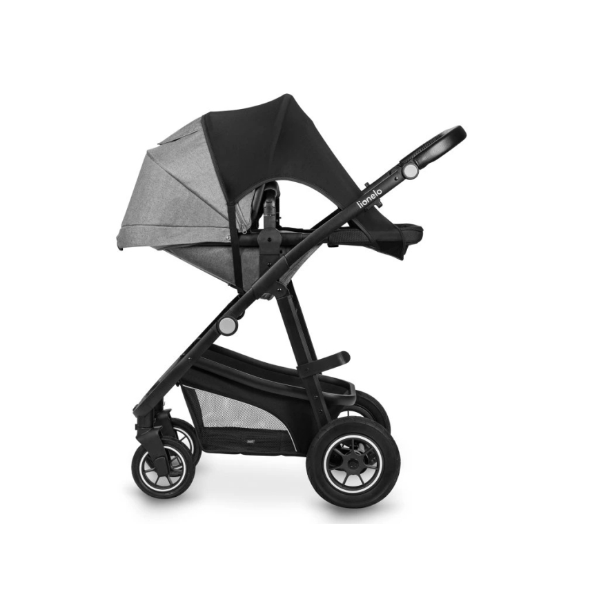 Lionelo - Parasol para cochecito SUN COVER Black Carbon