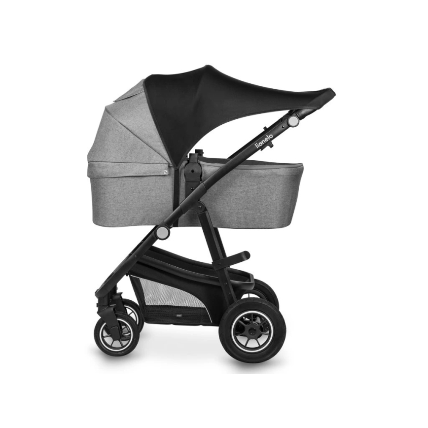 Lionelo - Parasol para cochecito SUN COVER Negro Carbono
